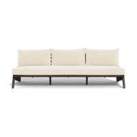 MLB Aluminum 3 Seat Armless Sofa