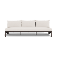 MLB Aluminum 3 Seat Armless Sofa