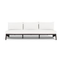 MLB Aluminum 3 Seat Armless Sofa