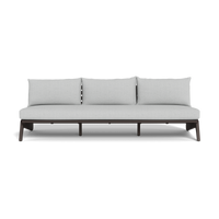 MLB Aluminum 3 Seat Armless Sofa
