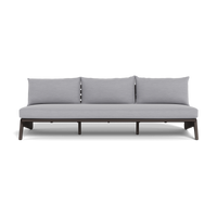 MLB Aluminum 3 Seat Armless Sofa