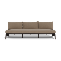 MLB Aluminum 3 Seat Armless Sofa