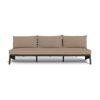 MLB Aluminum 3 Seat Armless Sofa