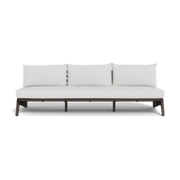 MLB Aluminum 3 Seat Armless Sofa