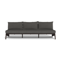 MLB Aluminum 3 Seat Armless Sofa