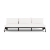 MLB Aluminum 3 Seat Armless Sofa