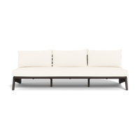MLB Aluminum 3 Seat Armless Sofa