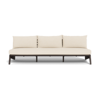 MLB Aluminum 3 Seat Armless Sofa