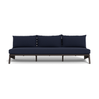 MLB Aluminum 3 Seat Armless Sofa