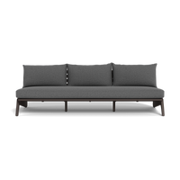 MLB Aluminum 3 Seat Armless Sofa
