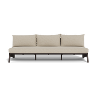 MLB Aluminum 3 Seat Armless Sofa