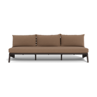 MLB Aluminum 3 Seat Armless Sofa