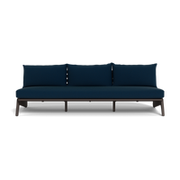 MLB Aluminum 3 Seat Armless Sofa