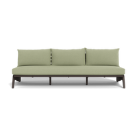 MLB Aluminum 3 Seat Armless Sofa
