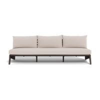 MLB Aluminum 3 Seat Armless Sofa