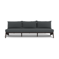 MLB Aluminum 3 Seat Armless Sofa