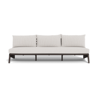 MLB Aluminum 3 Seat Armless Sofa