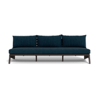 MLB Aluminum 3 Seat Armless Sofa