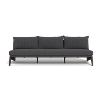 MLB Aluminum 3 Seat Armless Sofa