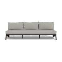 MLB Aluminum 3 Seat Armless Sofa