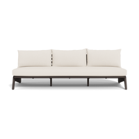 MLB Aluminum 3 Seat Armless Sofa