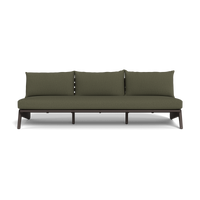 MLB Aluminum 3 Seat Armless Sofa