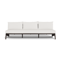 MLB Aluminum 3 Seat Armless Sofa