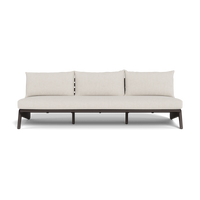 MLB Aluminum 3 Seat Armless Sofa
