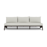 MLB Aluminum 3 Seat Armless Sofa
