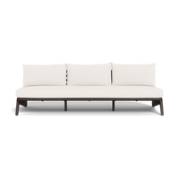 MLB Aluminum 3 Seat Armless Sofa