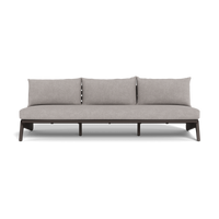MLB Aluminum 3 Seat Armless Sofa