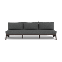 MLB Aluminum 3 Seat Armless Sofa