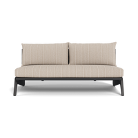 MLB Aluminum 2 Seat Armless Sofa