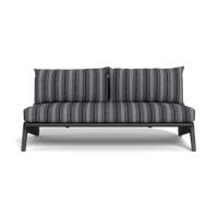 MLB Aluminum 2 Seat Armless Sofa