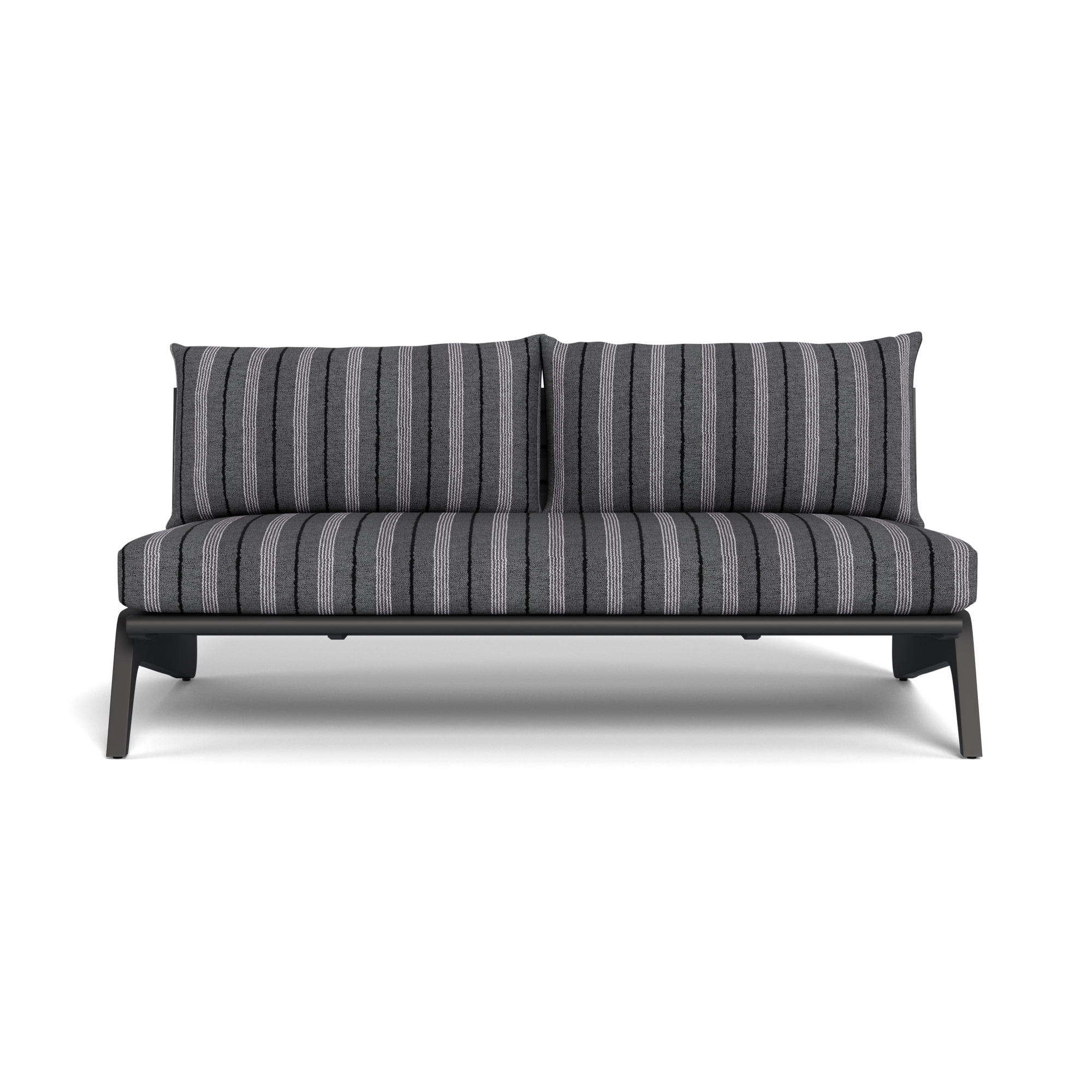 MLB Aluminum 2 Seat Armless Sofa