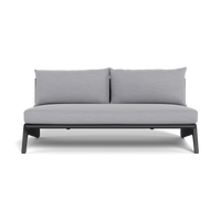 MLB Aluminum 2 Seat Armless Sofa