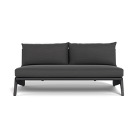 MLB Aluminum 2 Seat Armless Sofa