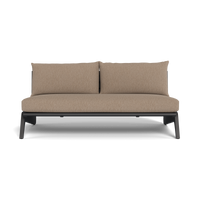 MLB Aluminum 2 Seat Armless Sofa