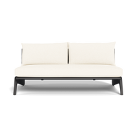 MLB Aluminum 2 Seat Armless Sofa