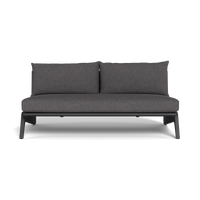 MLB Aluminum 2 Seat Armless Sofa