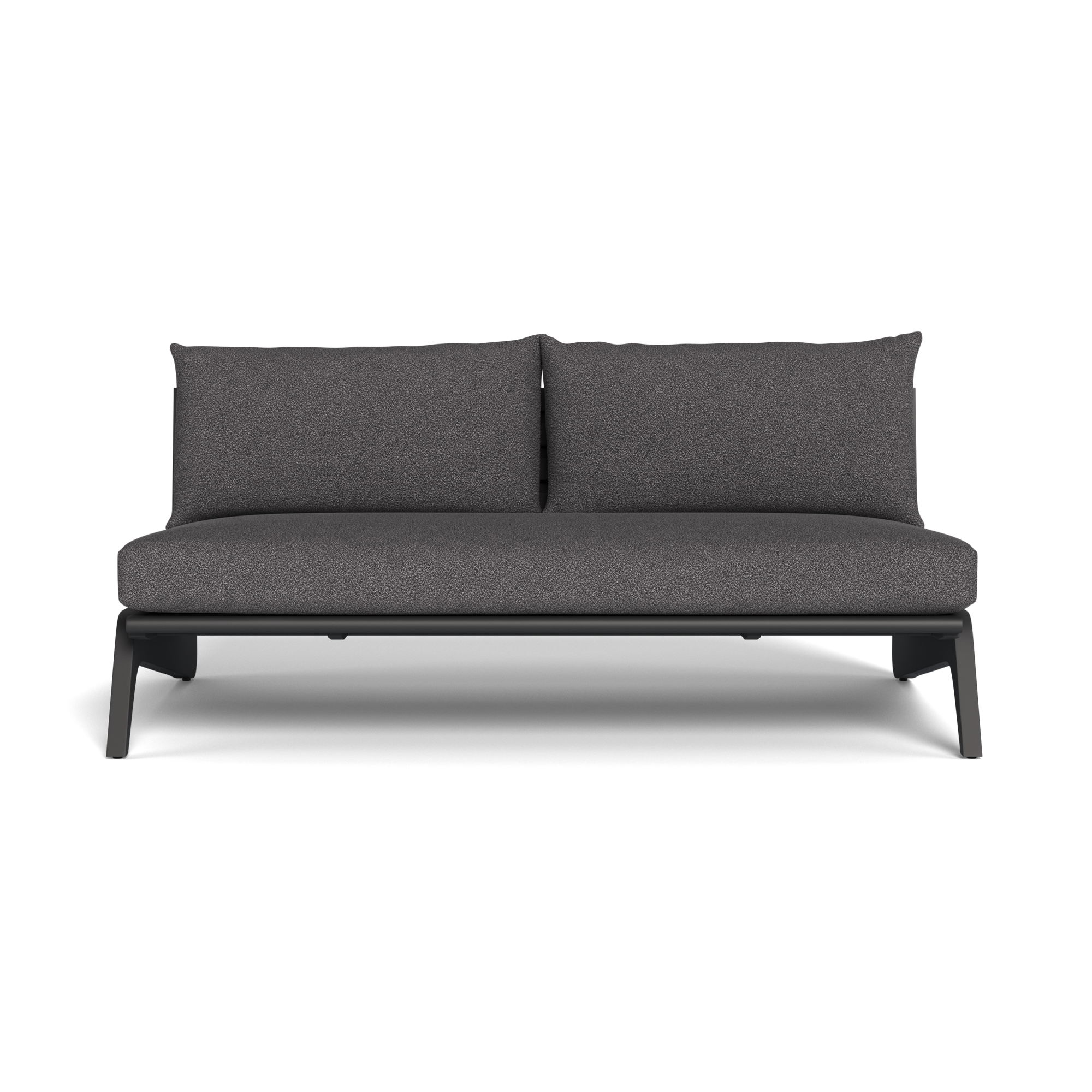 MLB Aluminum 2 Seat Armless Sofa
