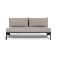 MLB Aluminum 2 Seat Armless Sofa