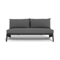 MLB Aluminum 2 Seat Armless Sofa