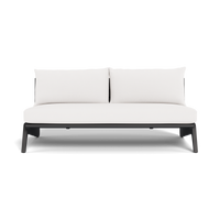 MLB Aluminum 2 Seat Armless Sofa