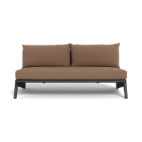 MLB Aluminum 2 Seat Armless Sofa