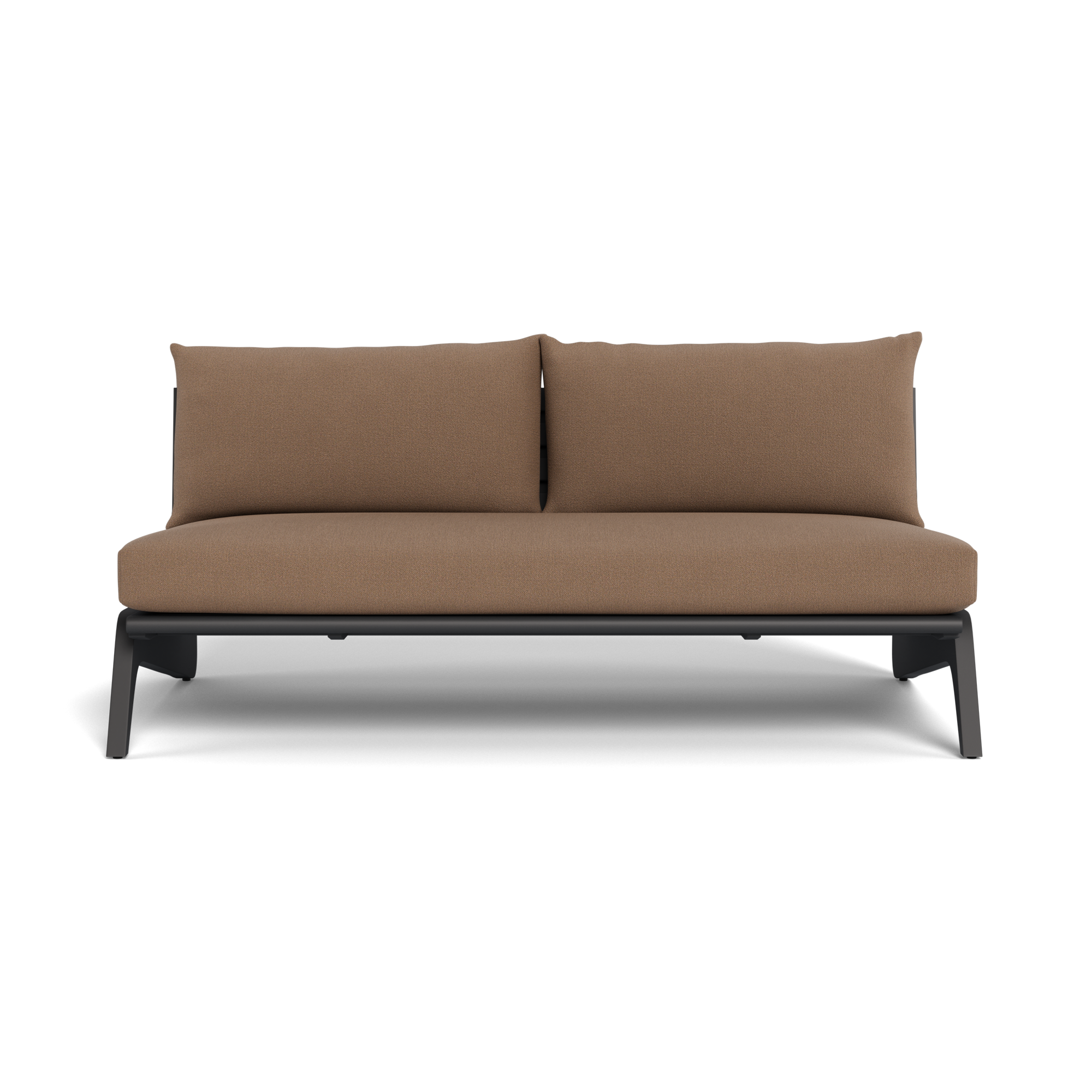 MLB Aluminum 2 Seat Armless Sofa
