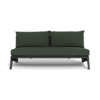 MLB Aluminum 2 Seat Armless Sofa