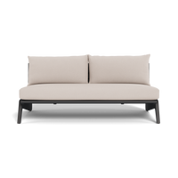 MLB Aluminum 2 Seat Armless Sofa