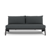 MLB Aluminum 2 Seat Armless Sofa