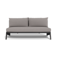 MLB Aluminum 2 Seat Armless Sofa